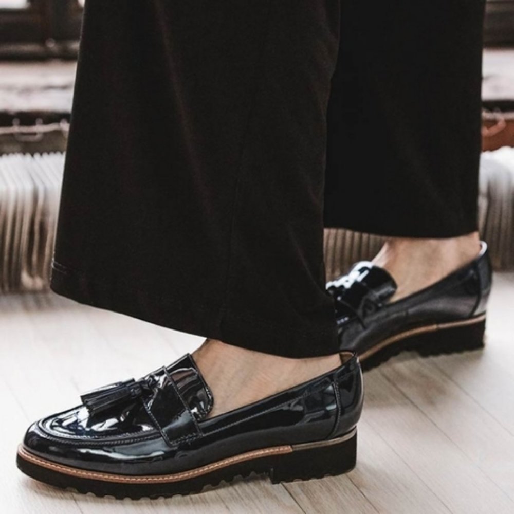 FRANCO SARTO Patent Leather Loafers